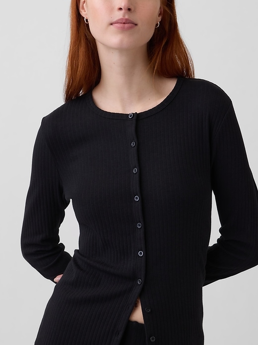 Image number 4 showing, Modern Wide Rib Cardigan