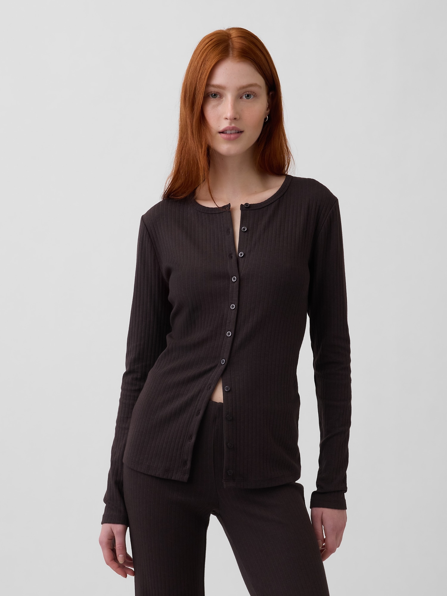 Modern Wide Rib Cardigan