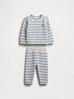 Baby Crochet Sweater Outfit Set