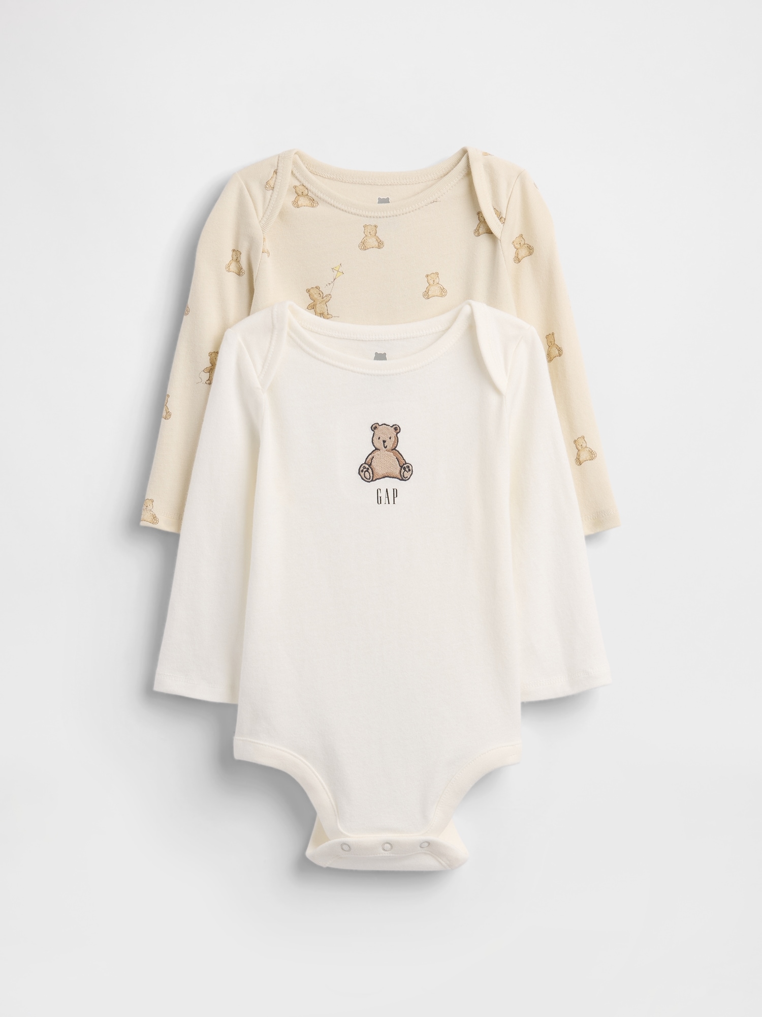 Baby Organic Cotton Brannan Bear Bodysuit (2-Pack)