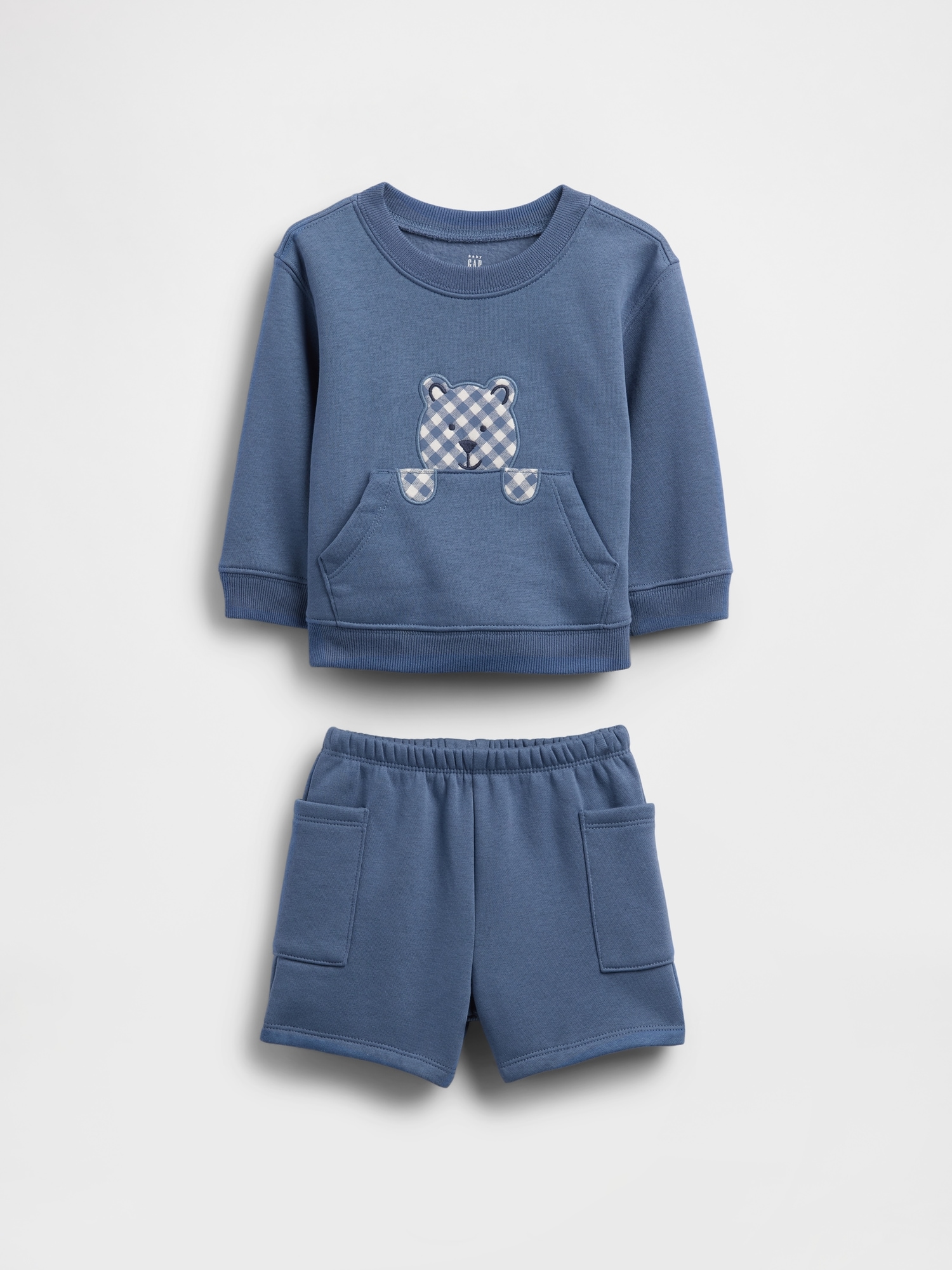 Baby VintageSoft Bear Pocket Outfit Set