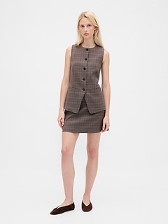 Herringbone Mini Skort