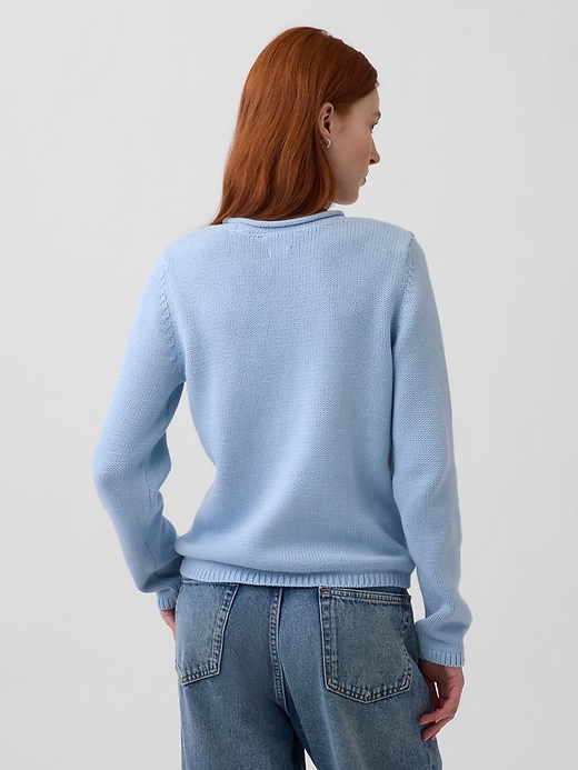 Image number 3 showing, 100% Cotton Rollneck Sweater
