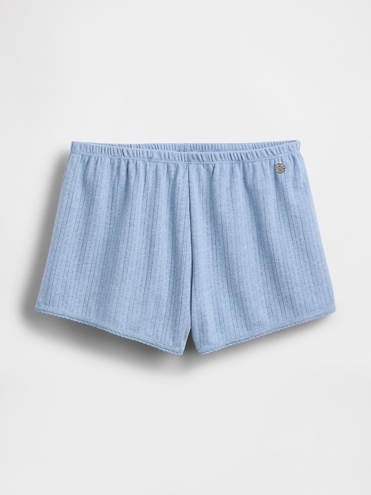 Image number 6 showing, Gap × Summer Fridays Pointelle PJ Shorts