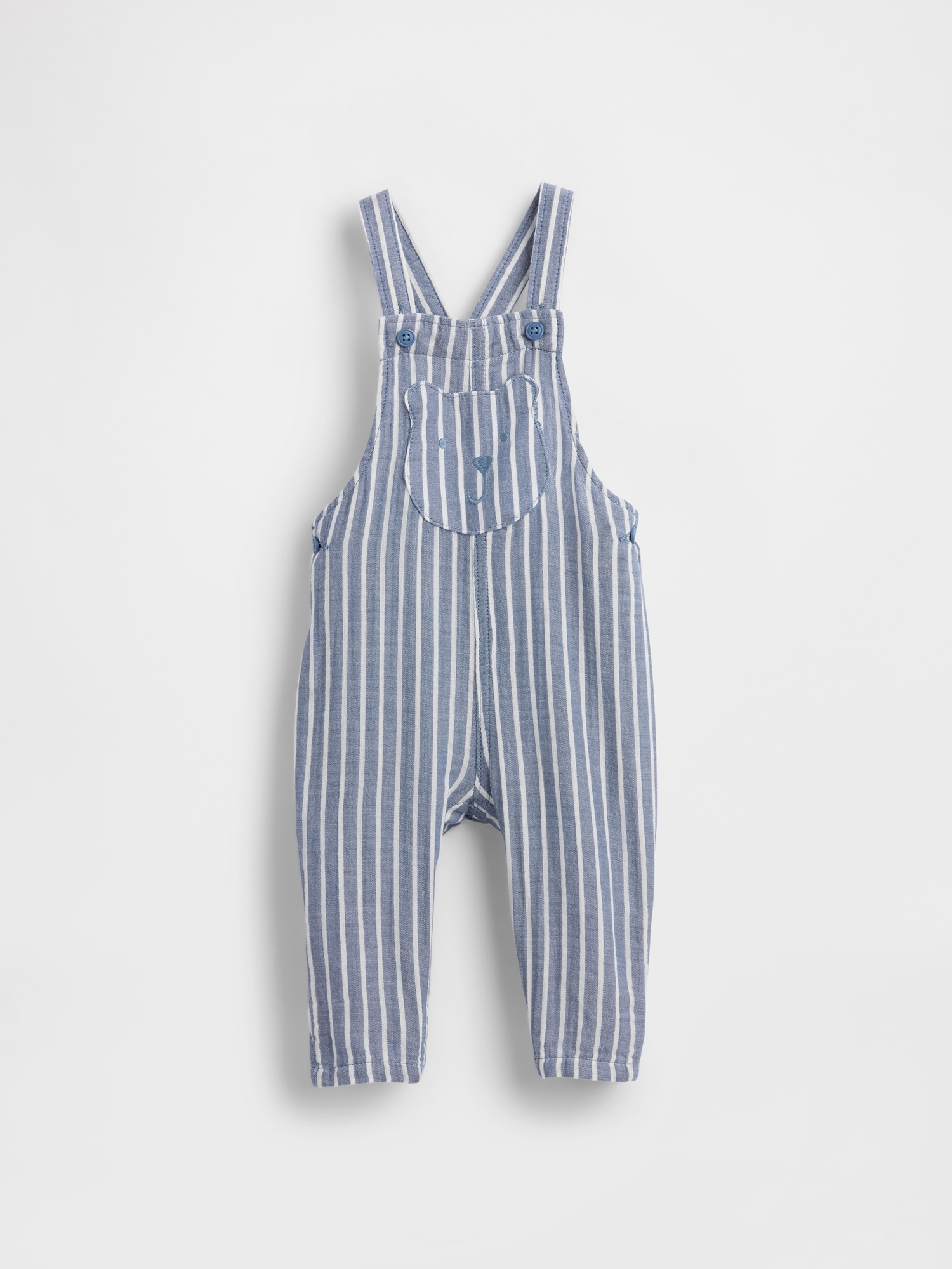 Baby Cotton-Gauze Brannan Bear Overalls