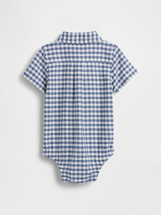 Image number 2 showing, Baby Gingham Oxford Bodysuit
