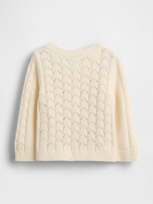 Image number 2 showing, Baby Floral Pointelle Cardigan