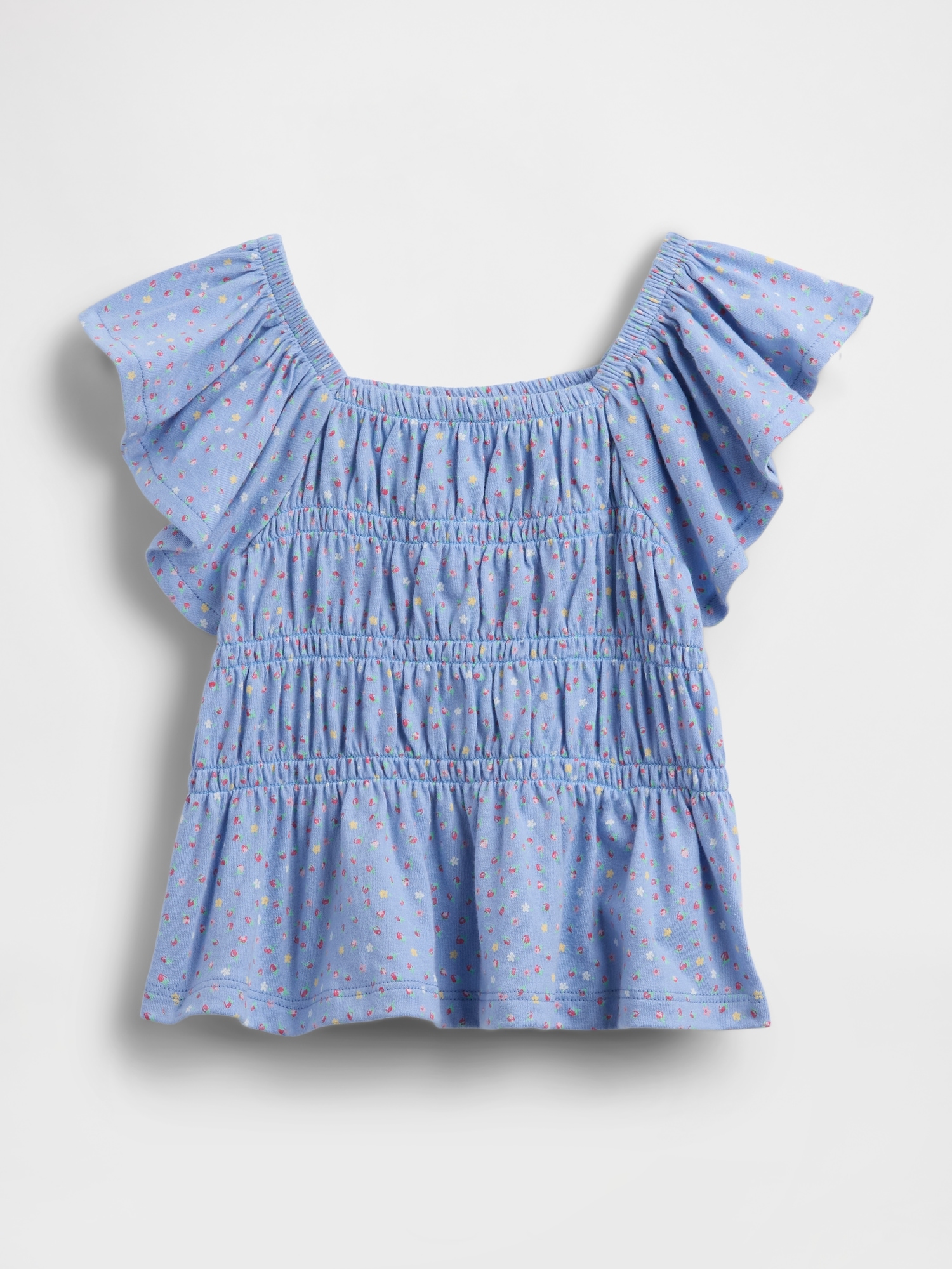Baby & Toddler Smocked Flutter-Sleeve Top