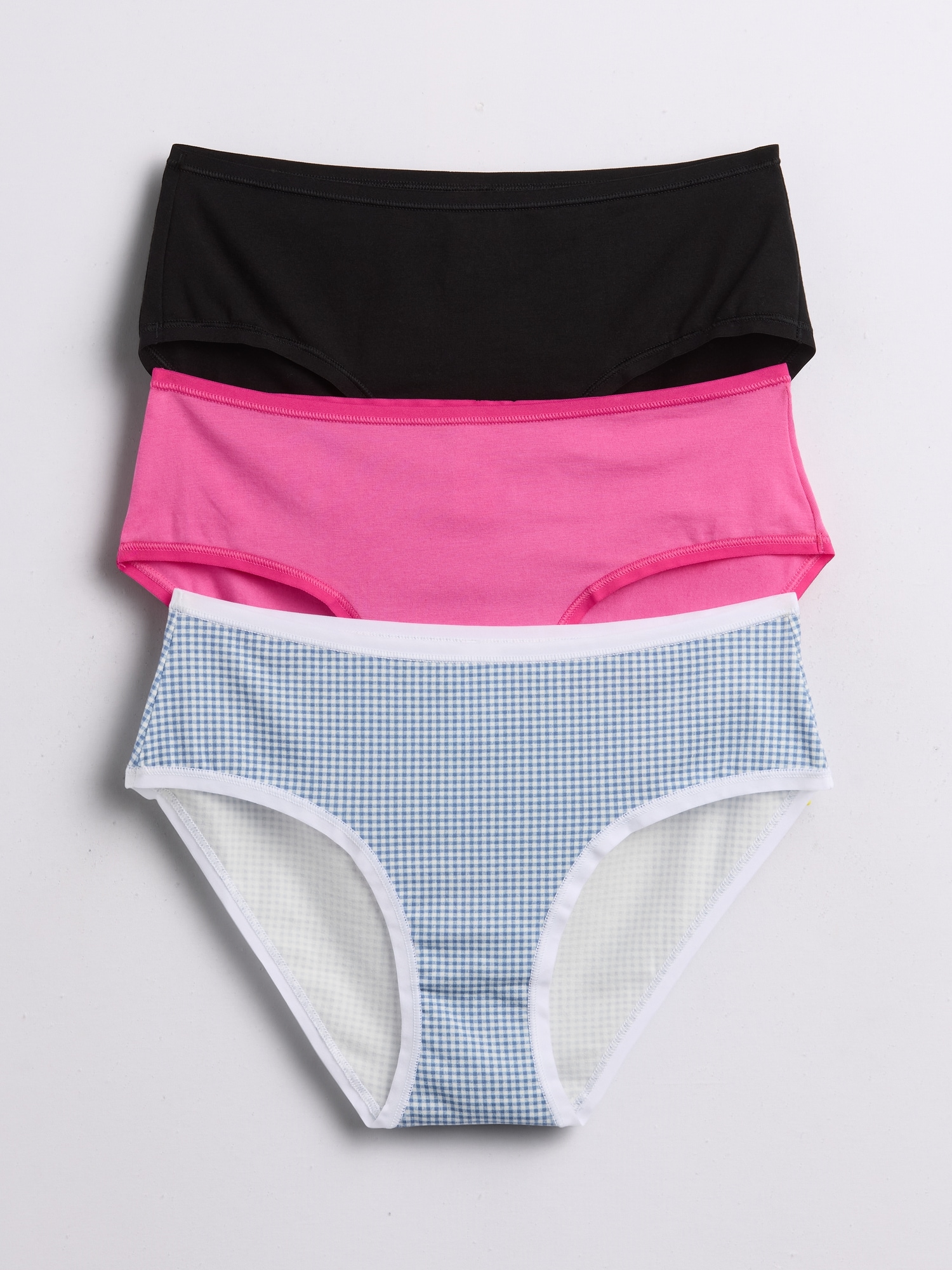 Organic Stretch Cotton Hipster (3-Pack