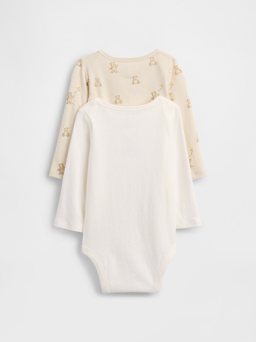 Image number 2 showing, Baby Organic Cotton Brannan Bear Bodysuit (2-Pack)