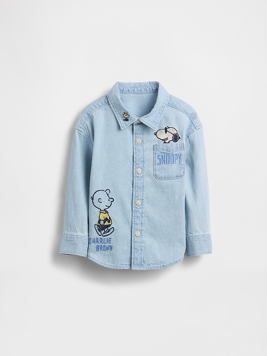 Image number 2 showing, Baby & Toddler Peanuts Denim Big Shirt