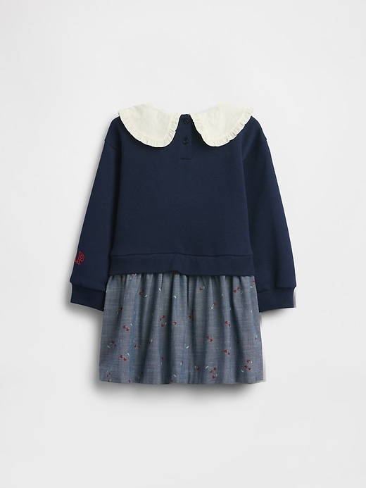 Image number 3 showing, Baby & Toddler Snoopy Ruffle Collar Sweatshirt Dress