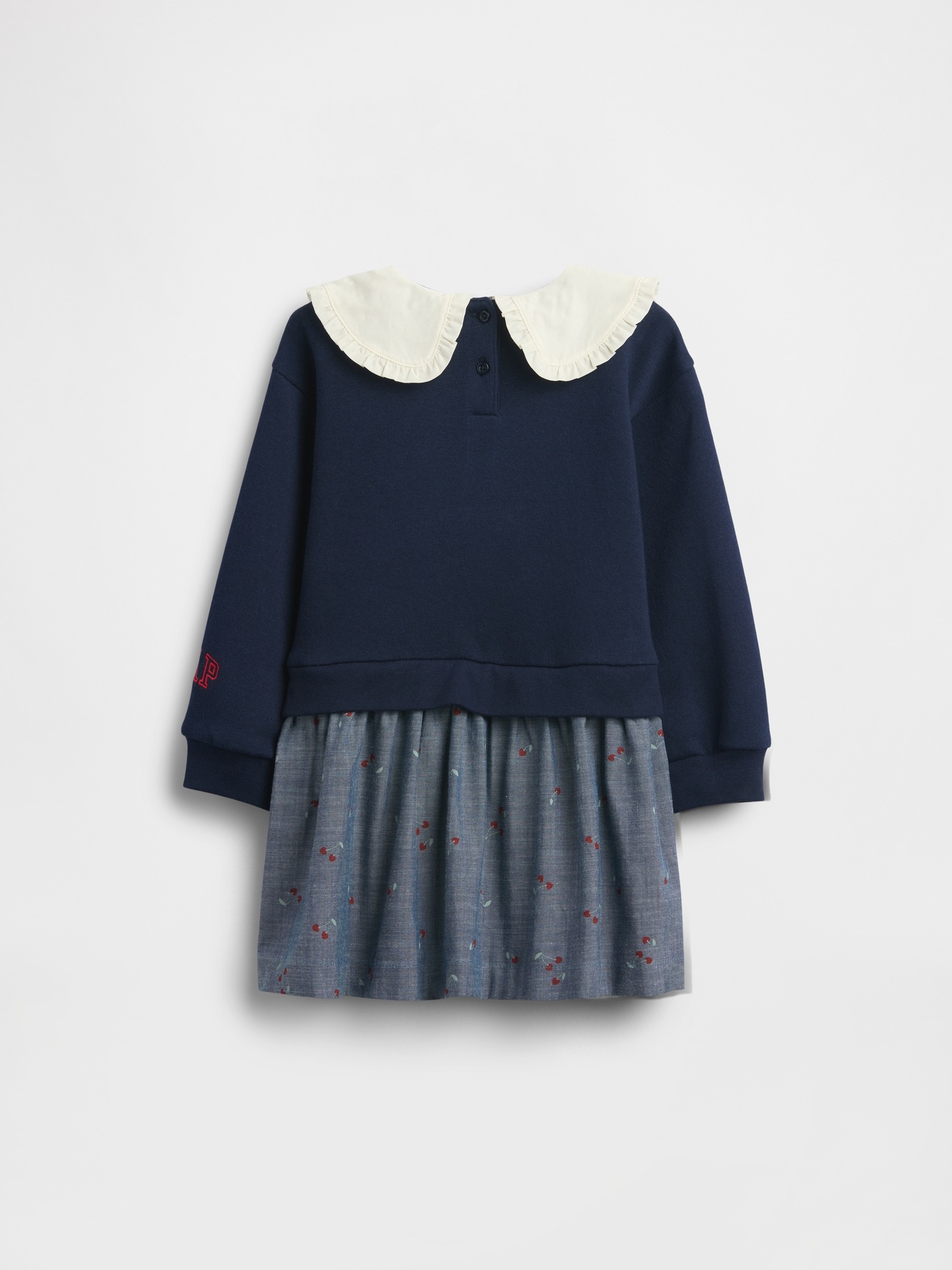 Детские платья Gap Baby & Toddler Snoopy Ruffle Collar Sweatshirt Dress — фото 3
