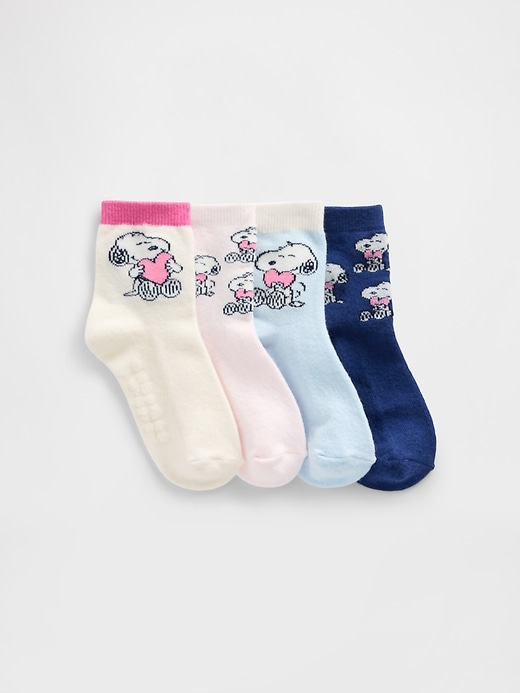Image number 1 showing, Baby & Toddler Snoopy Quarter Crew Socks (4-Pack)