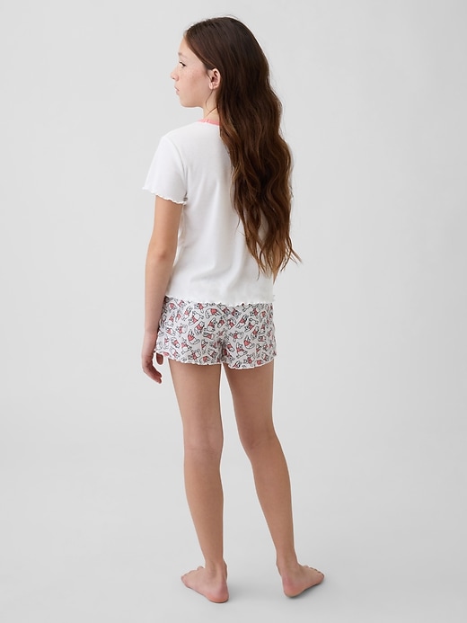 Image number 3 showing, Kids Winnie The Pooh Recycled Rib PJ Short Set
