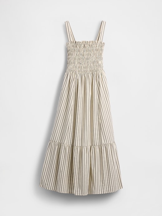 Image number 5 showing, Poplin Smocked Bodice Maxi Dress