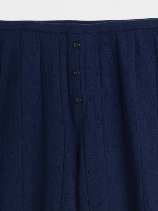 Image number 5 showing, Lightweight CashSoft Pointelle Heart PJ Pants