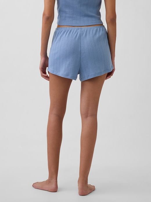 Image number 4 showing, Pointelle PJ Shorts