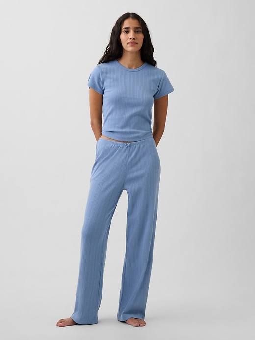 Image number 1 showing, Pointelle PJ Pants