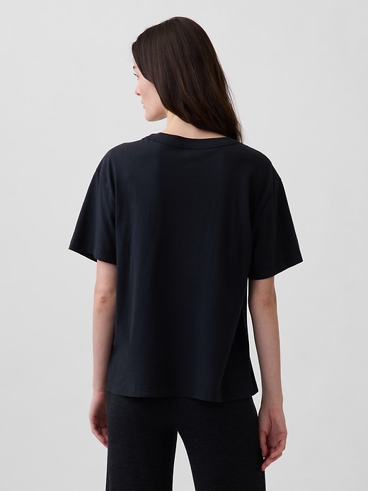Image number 3 showing, Organic Cotton Oversized NAP Logo PJ T-Shirt