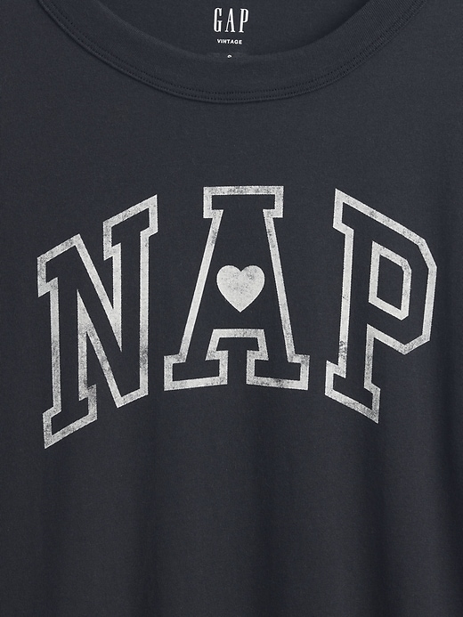 Image number 4 showing, Organic Cotton Oversized NAP Logo PJ T-Shirt