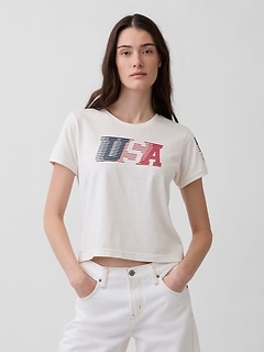 Team USA Crop T-Shirt