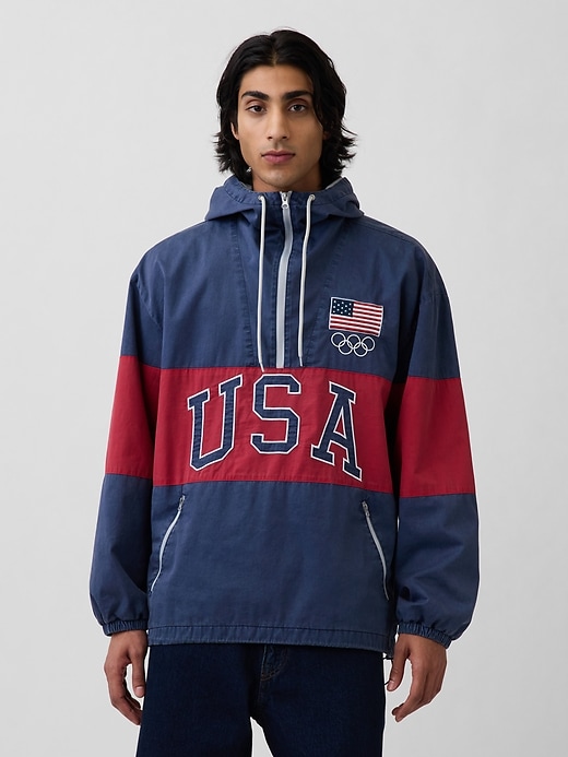 Image number 1 showing, Adult Team USA Oversized Anorak
