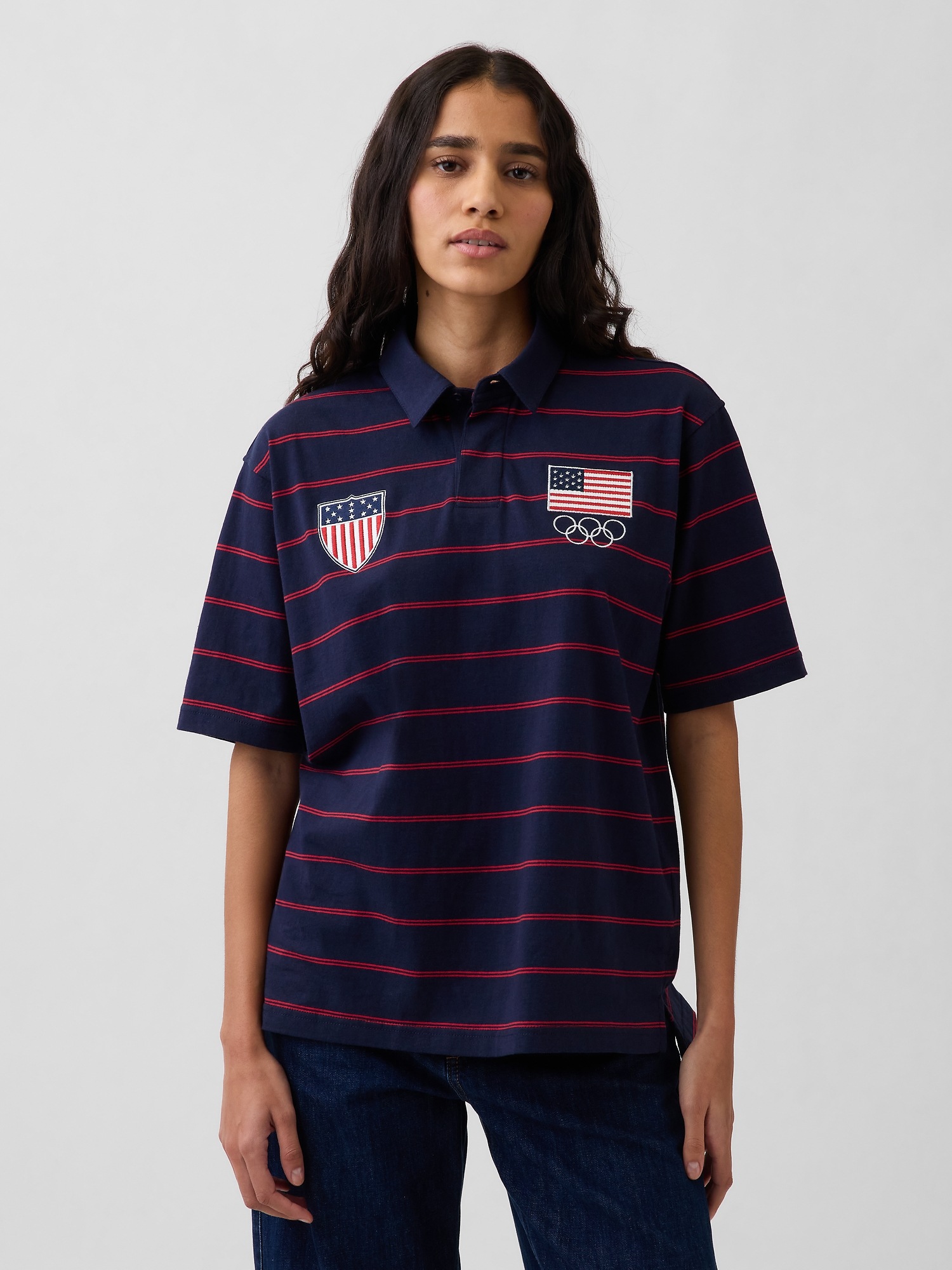Мужские рубашки Gap Adult Team USA Polo Shirt — фото 4
