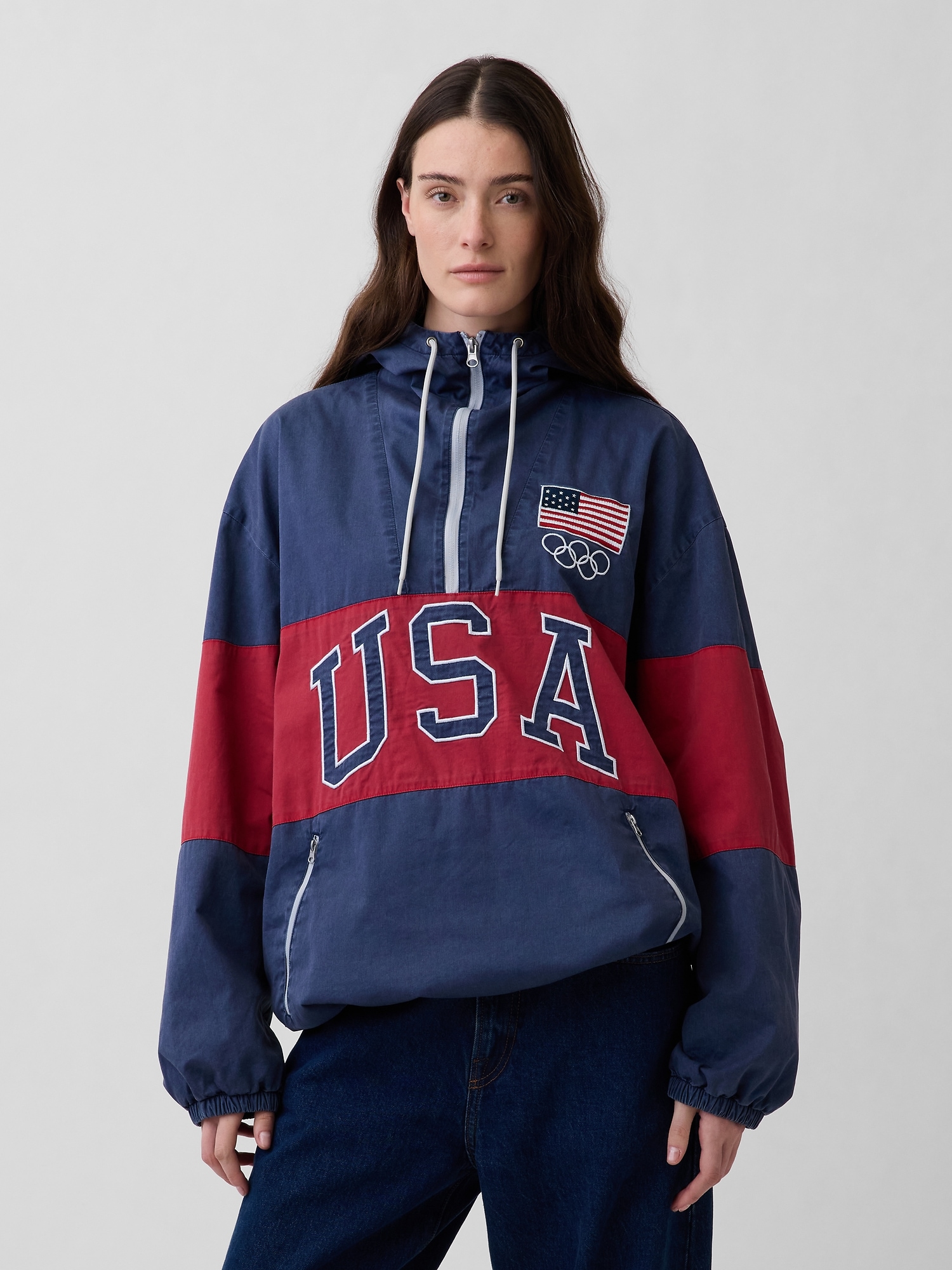 Adult Team USA Oversized Anorak
