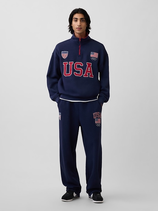 Image number 1 showing, Adult Team USA Heavyweight Sweatpants