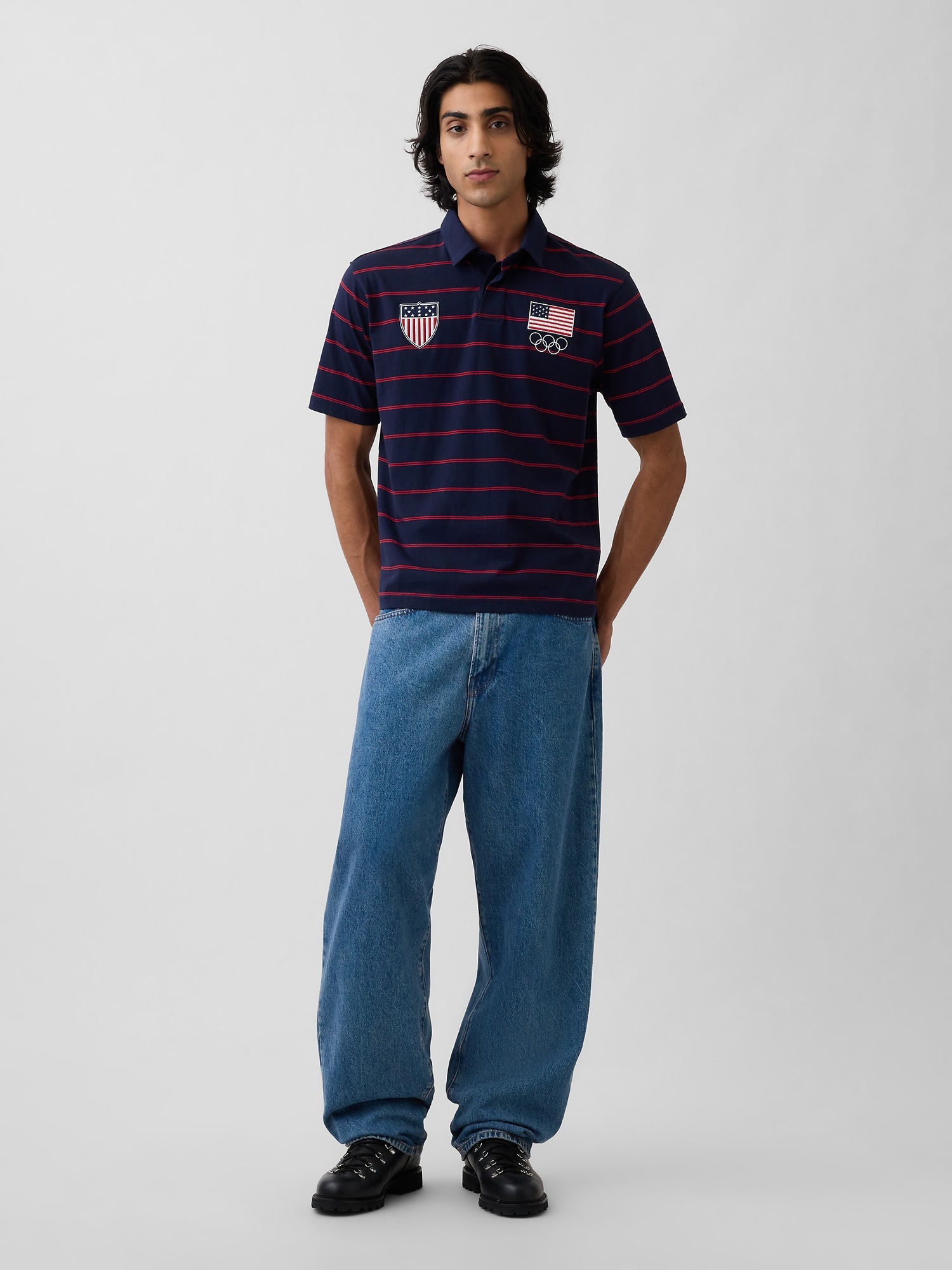 Мужские рубашки Gap Adult Team USA Polo Shirt — фото 2