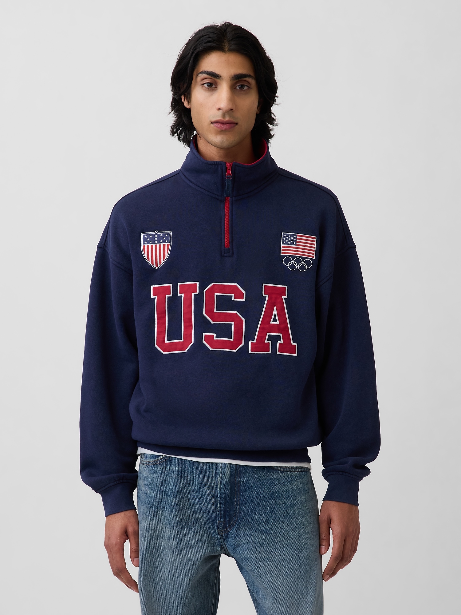 Adult Team USA Heavyweight Quarter-Zip Pullover