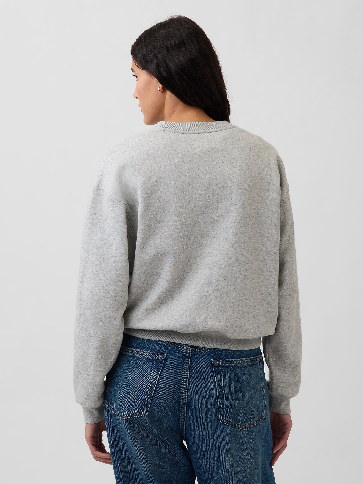 Женские толстовки Gap Robert Indiana VintageSoft Love, цвет: Меланжевый серый — фото 3