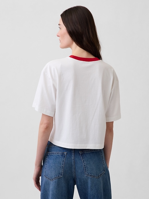 Image number 3 showing, Robert Indiana LOVE Crop T-Shirt