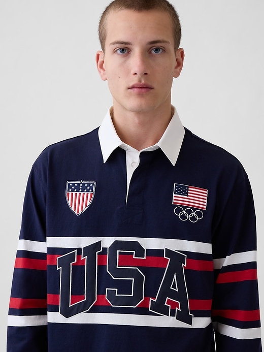 Image number 8 showing, Adult Team USA Rugby Shirt