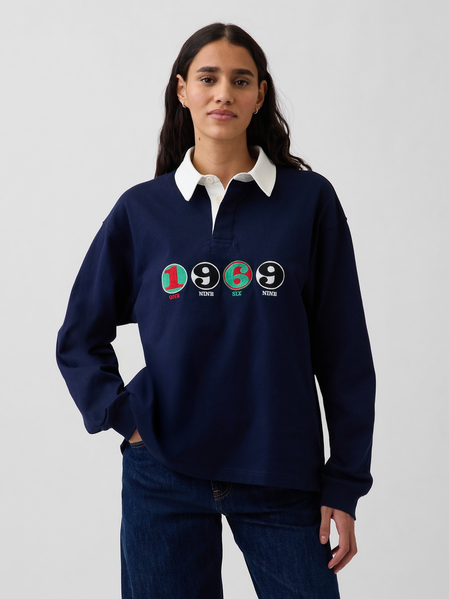 Мужские рубашки Gap Robert Indiana 1969 Polo Shirt — фото 5