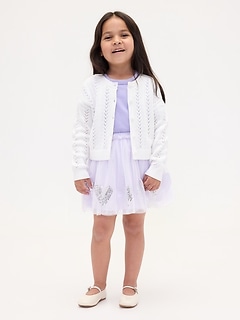 Baby & Toddler Tulle & Sequin Heart Skirt