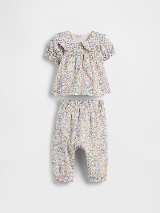 Image number 1 showing, Baby Ruffle Puff-Sleeve Outfit Set