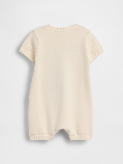 Image number 2 showing, Baby Bunny Sweater Shorty One-Piece