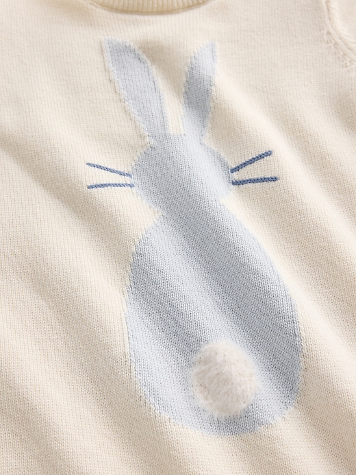 Image number 3 showing, Baby Bunny Sweater Shorty One-Piece