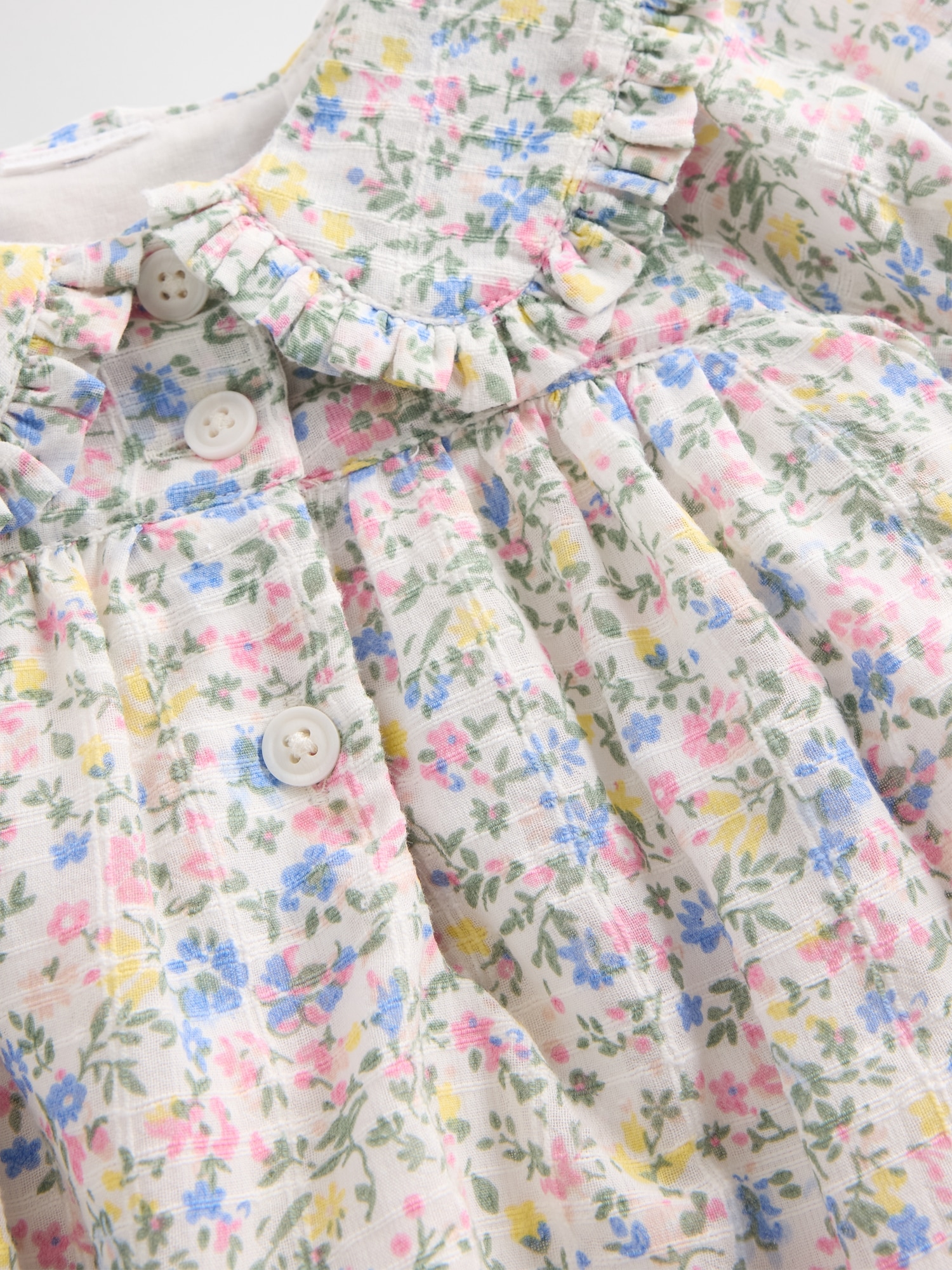 Baby Ruffle Puff-Sleeve Outfit Set