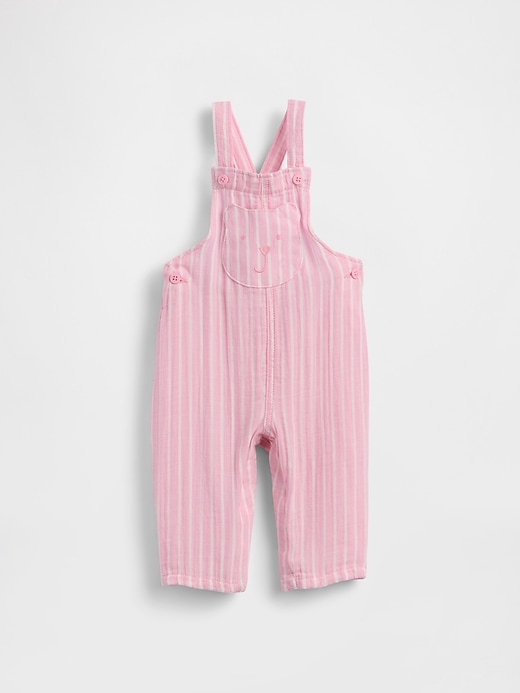 Image number 1 showing, Baby Cotton-Gauze Brannan Bear Overalls