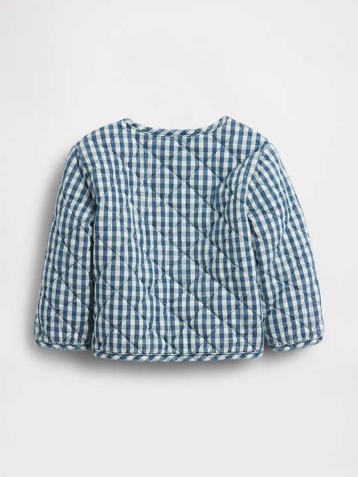 Image number 2 showing, Baby Quilted Gingham Jacket