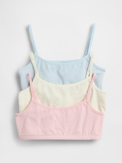 Image number 1 showing, Kids Organic Stretch Cotton Basic Bra (3-Pack)