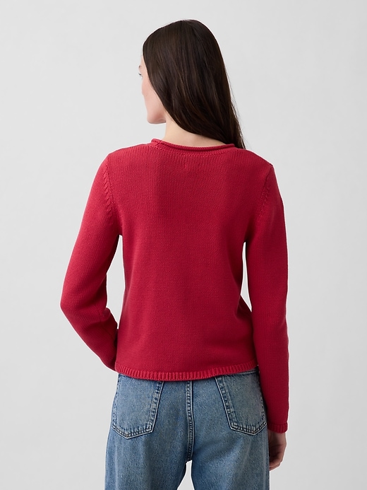 Image number 3 showing, 100% Cotton Rollneck Sweater