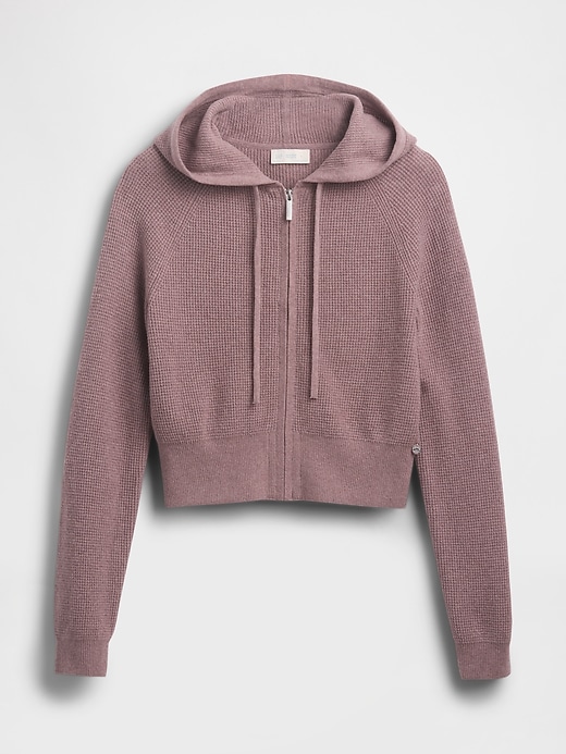 Image number 6 showing, Gap × Summer Fridays CashSoft Waffle Crop Hoodie