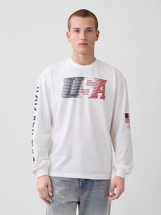Image number 1 showing, Adult Team USA Oversized Graphic T-Shirt