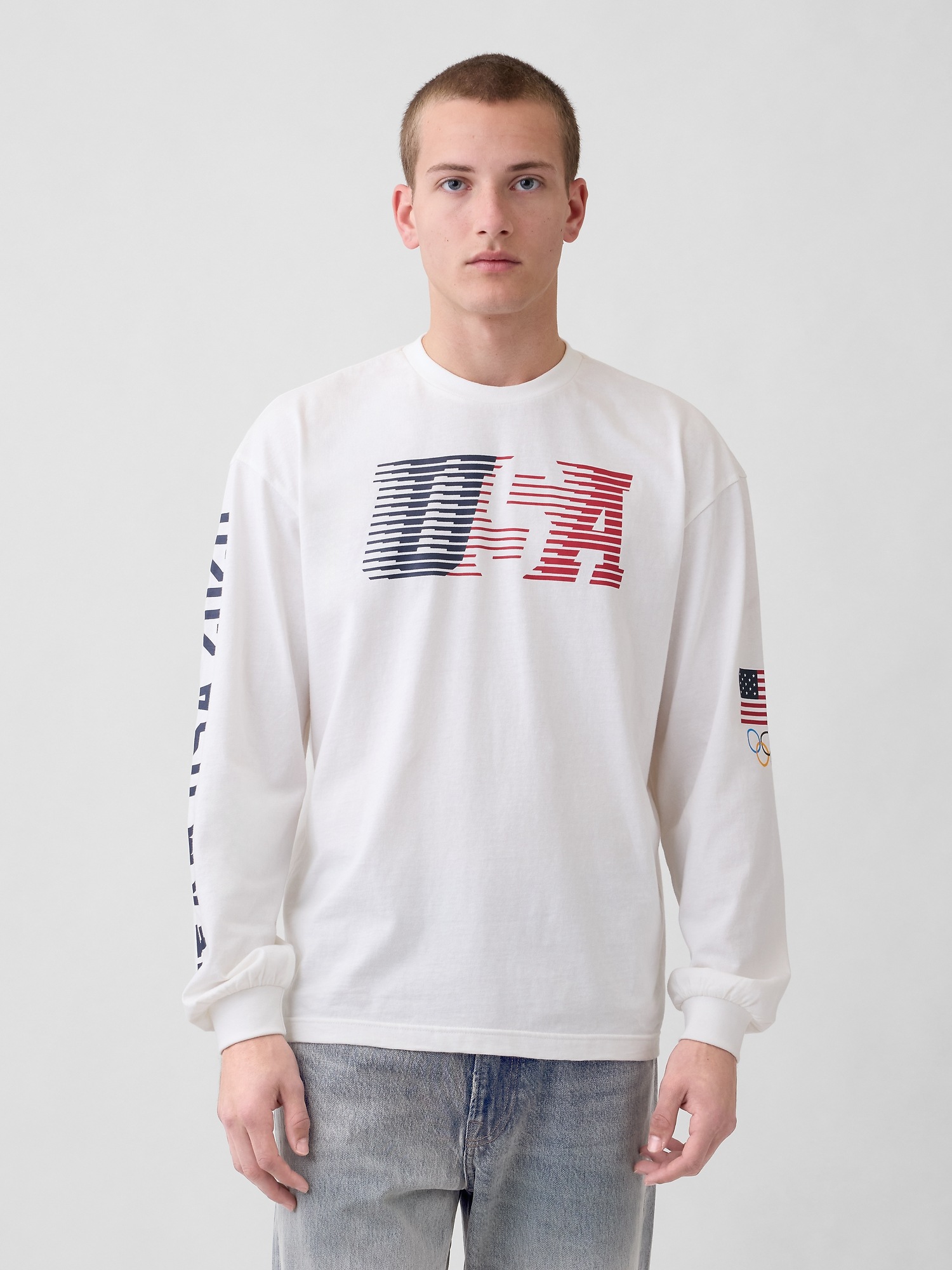 Мужские футболки Gap Adult Team USA Oversized Graphic T-Shirt