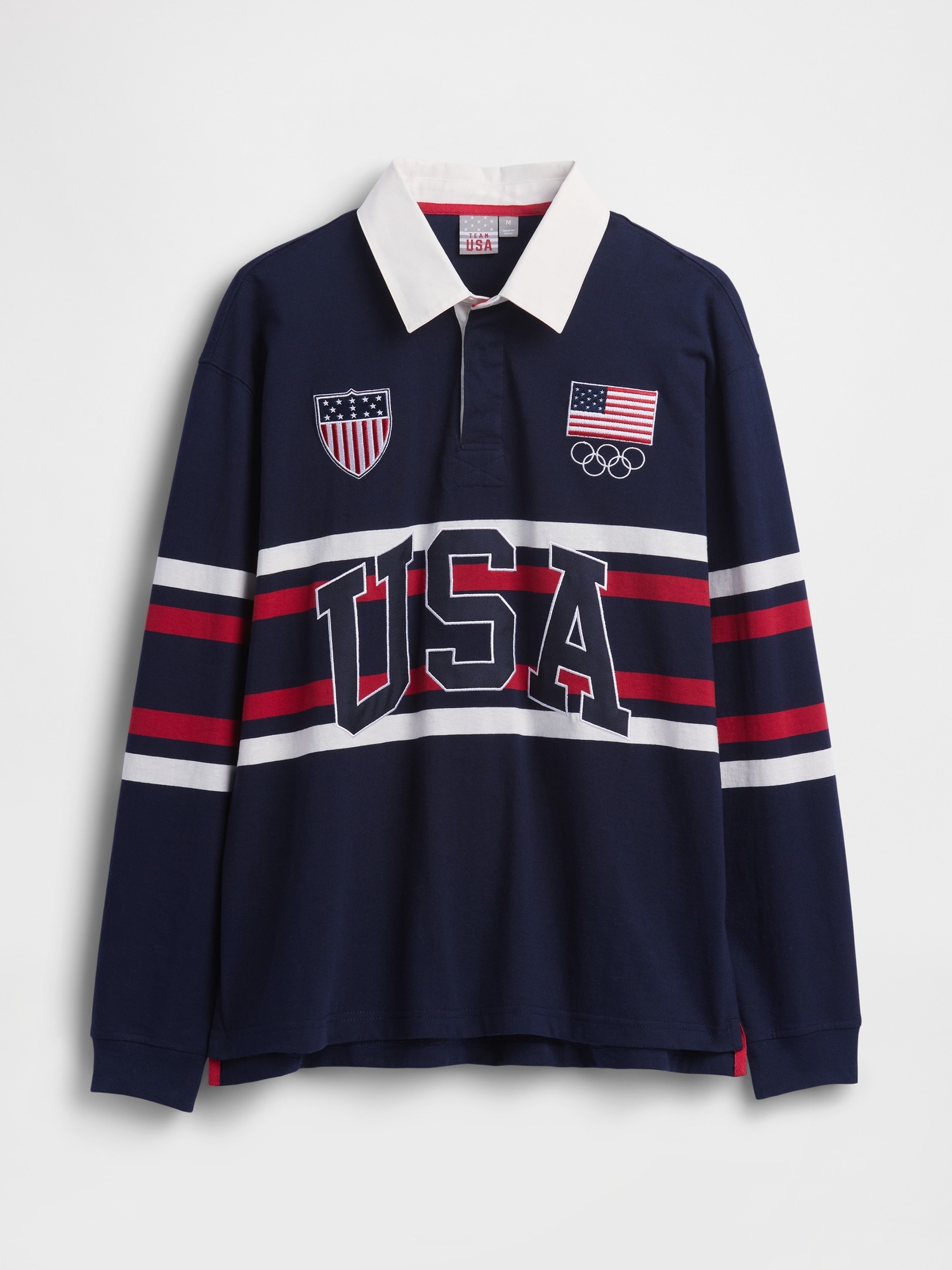 Мужские рубашки Gap Adult Team USA Rugby Shirt — фото 7