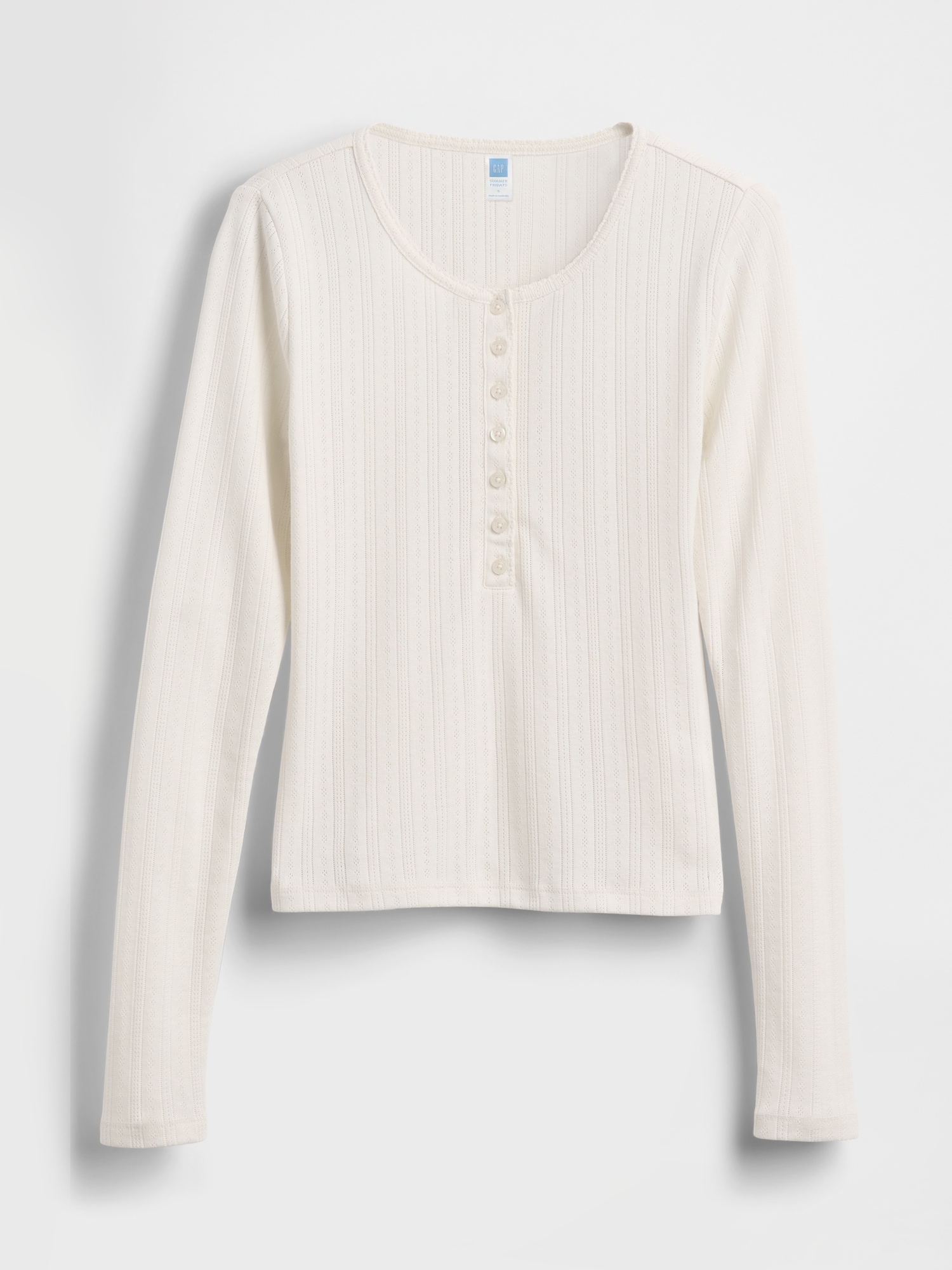 Gap × Summer Fridays Pointelle Henley PJ Top